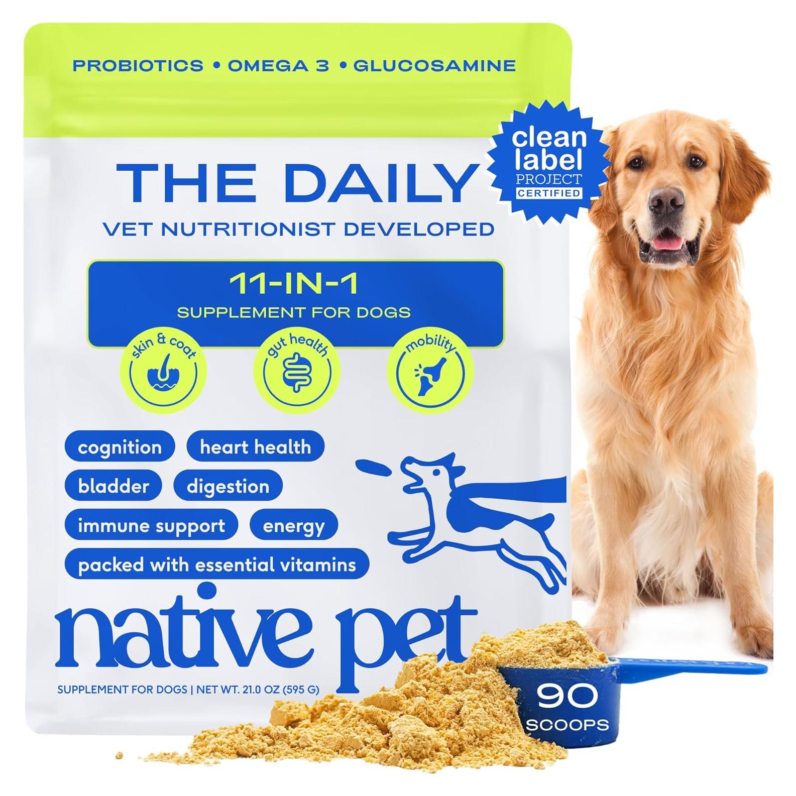 Suplemento Vitaminico para Perros Native Pet - Polvo 11-en-1