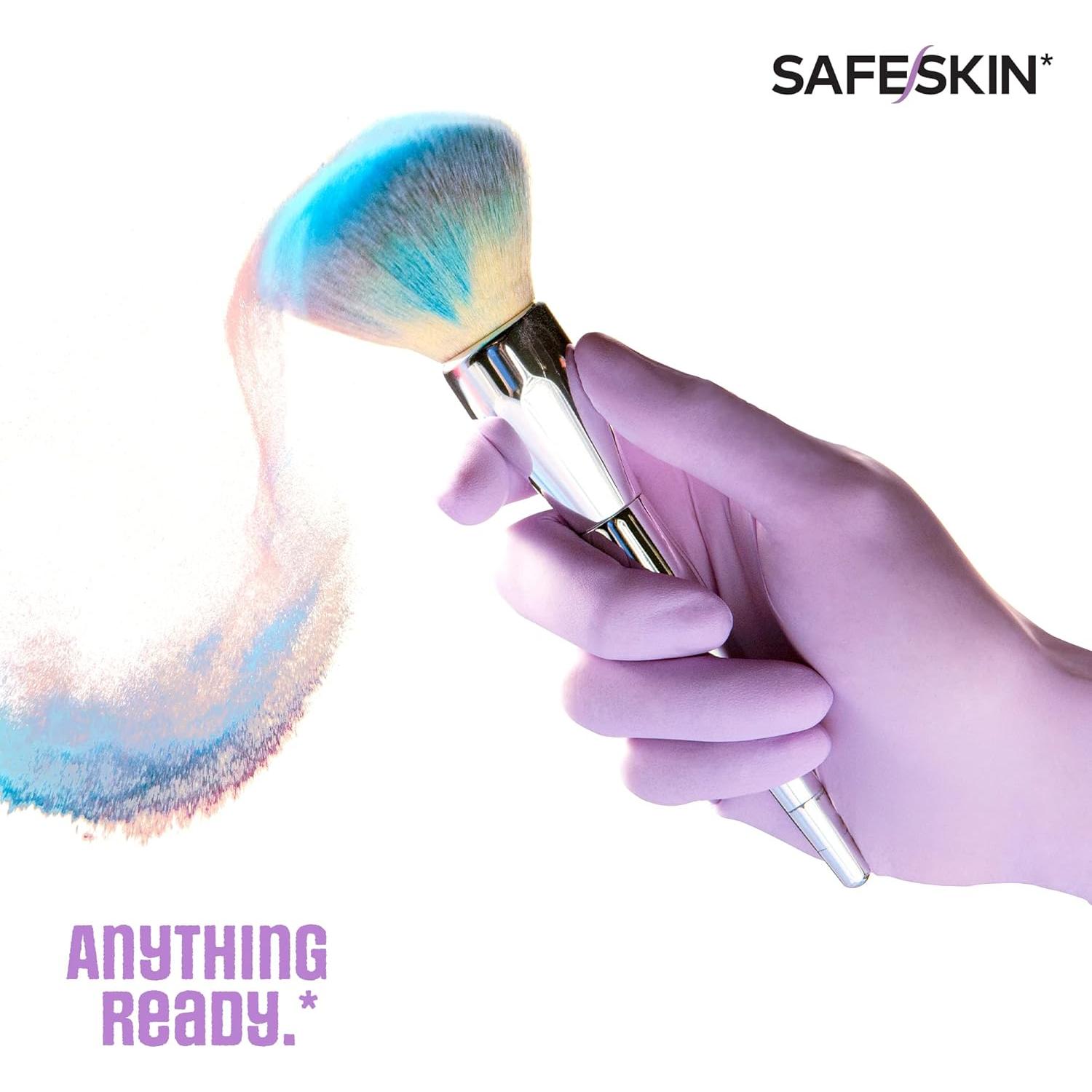 Guantes desechables de nitrilo SAFESKIN 50 unidades sin polvo