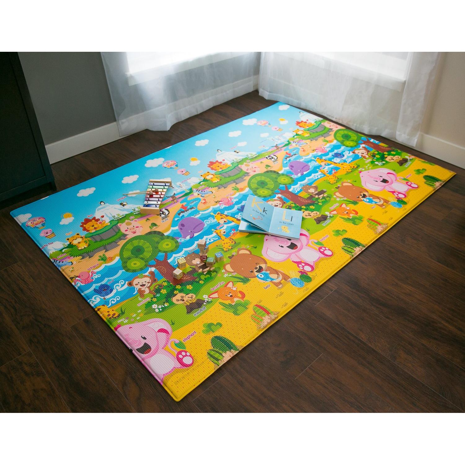 Alfombra de Juego Grande Baby Care PA-0014 Reversible 210x140cm