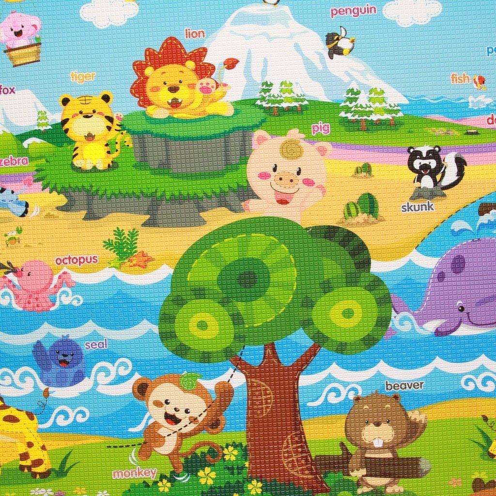 Alfombra de Juego Grande Baby Care PA-0014 Reversible 210x140cm
