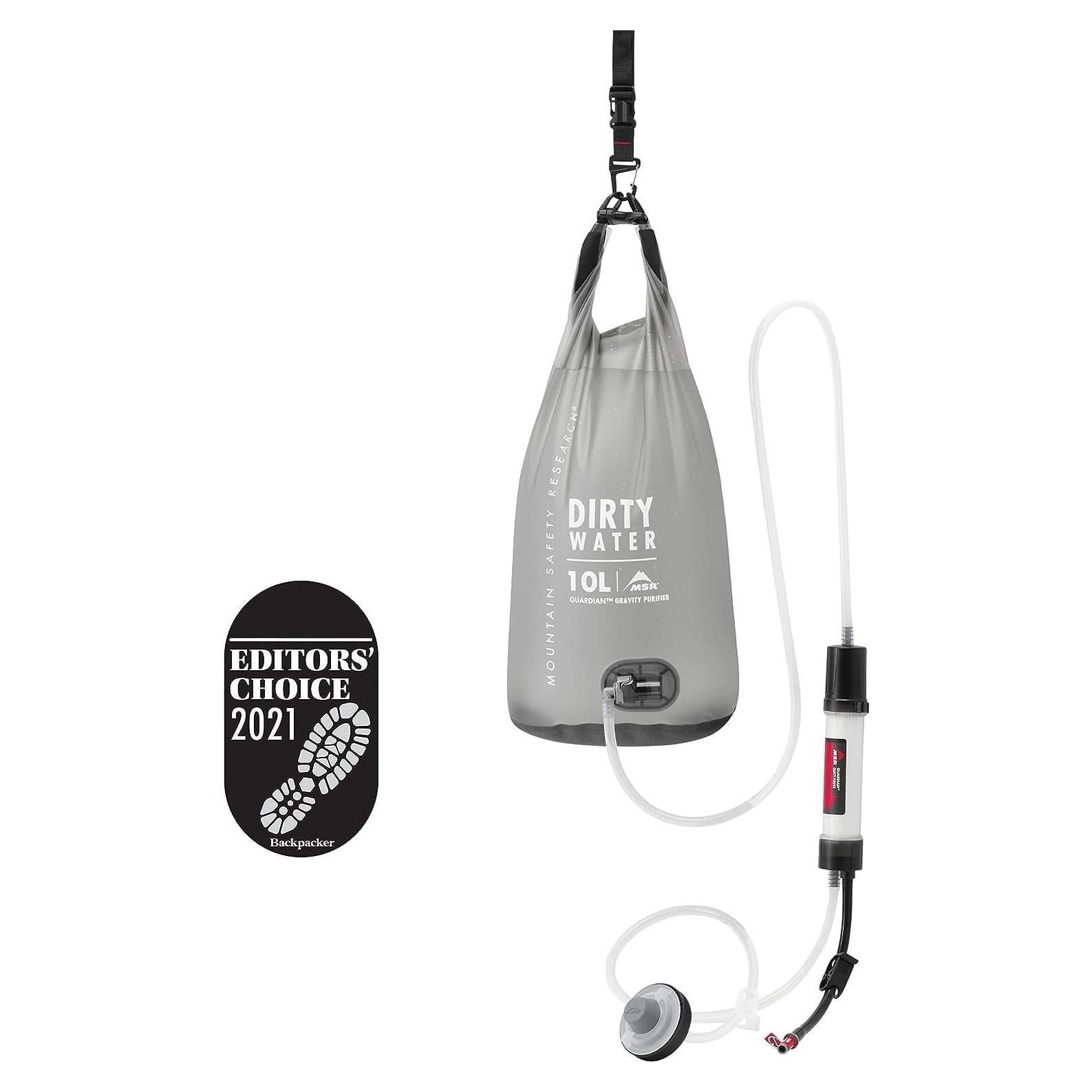 Purificador de Agua MSR Guardian por Gravedad 10L para Emergencias