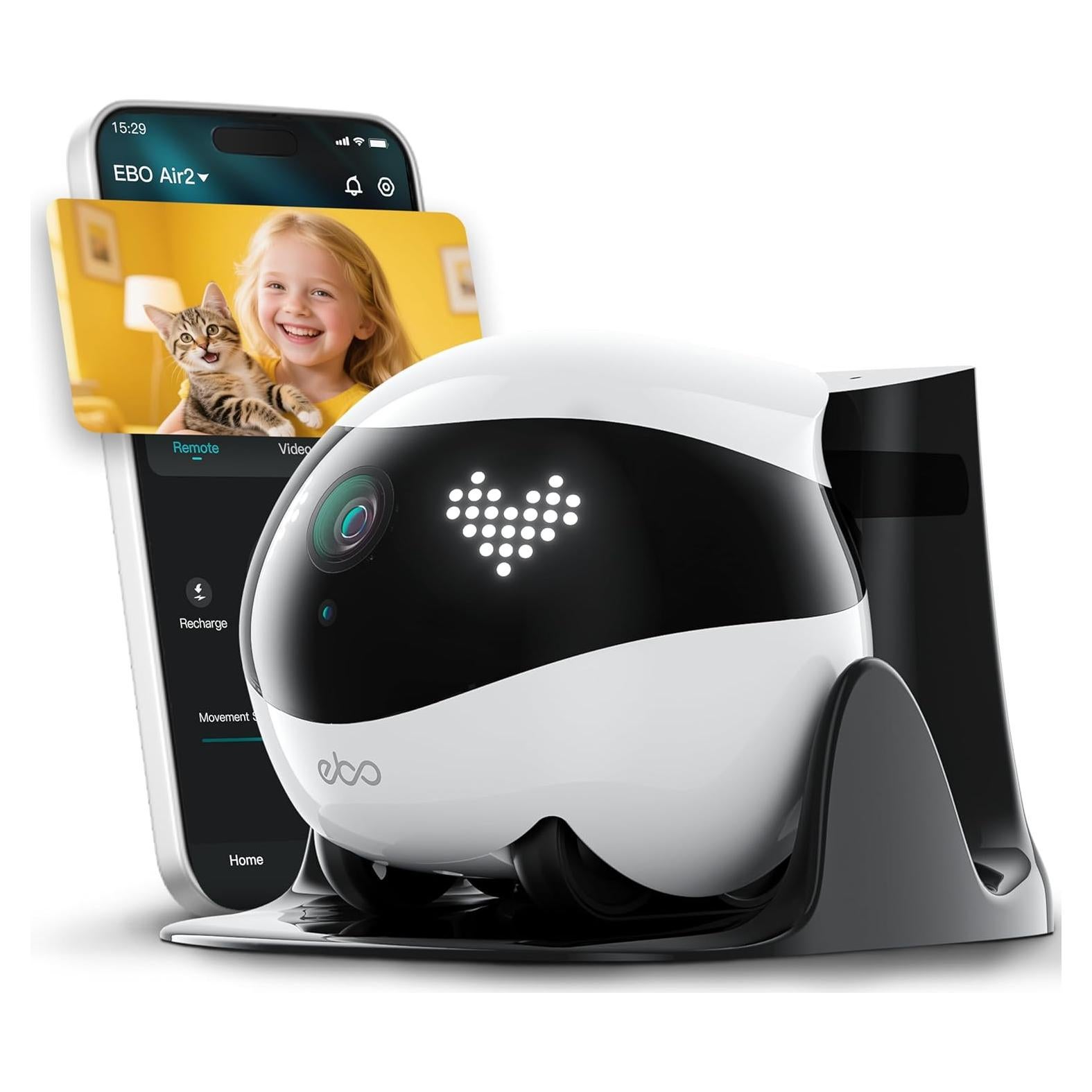 Cámara de Seguridad Robot EBO Air 2 para Mascotas 2K - Blanco