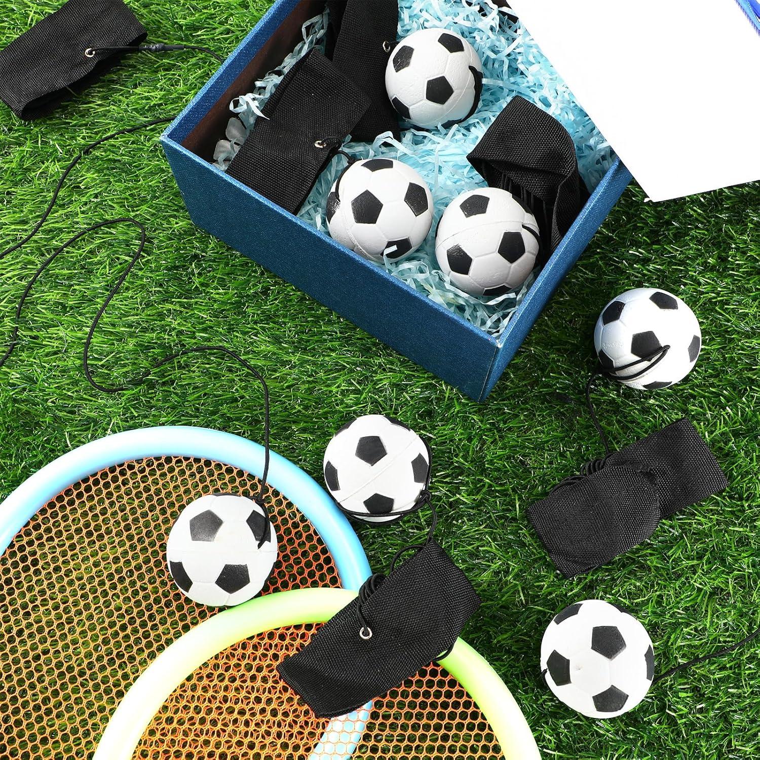 Jerify 30 Pcs Bola de Retorno de Muñeca Fútbol Ajustable