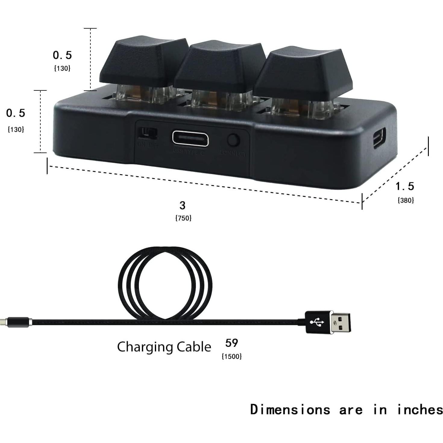 Teclado Mecánico Inalámbrico 2.4G PCsensor MK321G-BL RGB