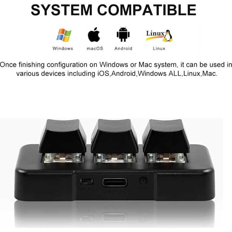 Teclado Mecánico Inalámbrico 2.4G PCsensor MK321G-BL RGB