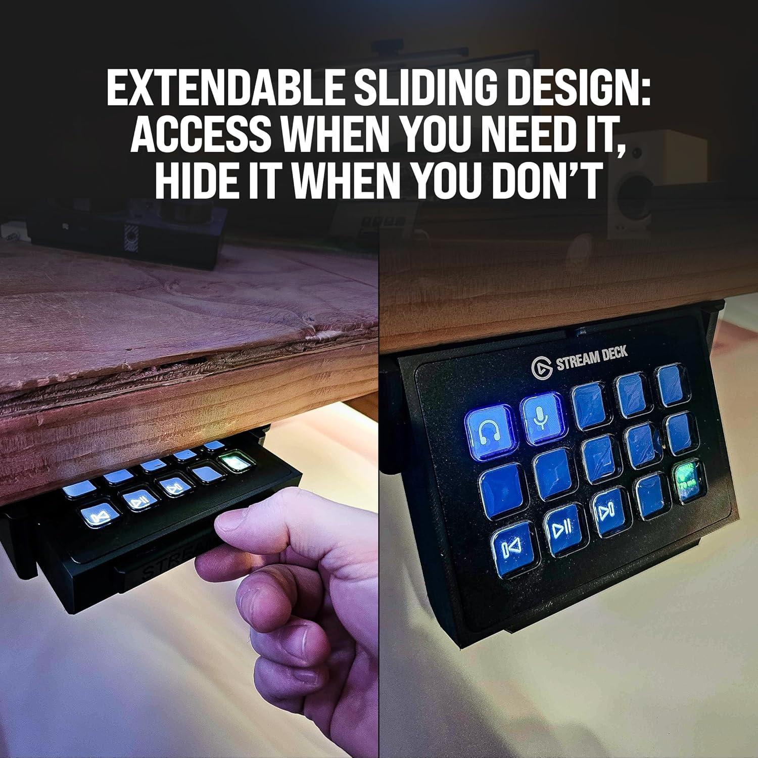 Soporte Bajo Escritorio para Stream Deck Titan3DWorks MK1 MK2