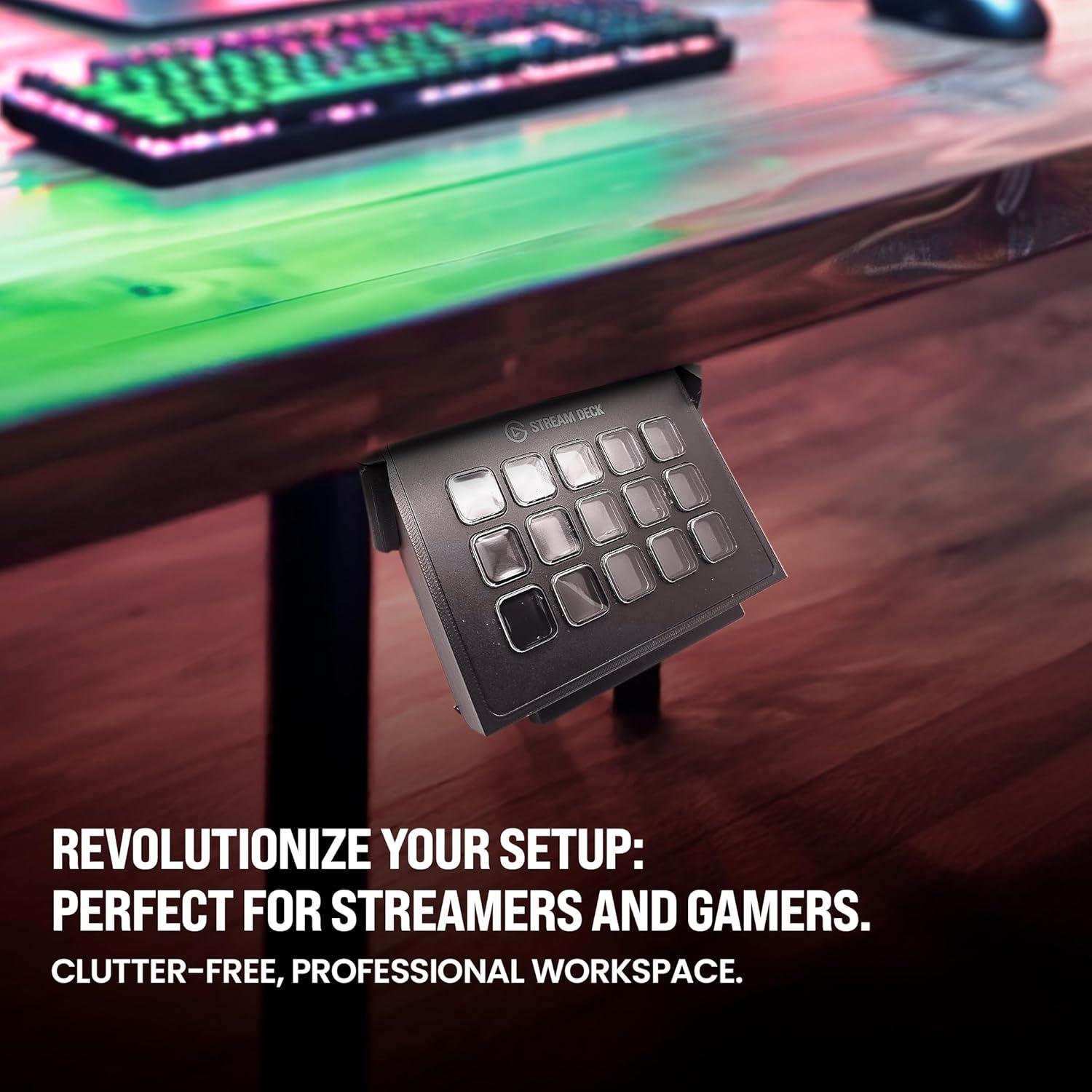 Soporte Bajo Escritorio para Stream Deck Titan3DWorks MK1 MK2