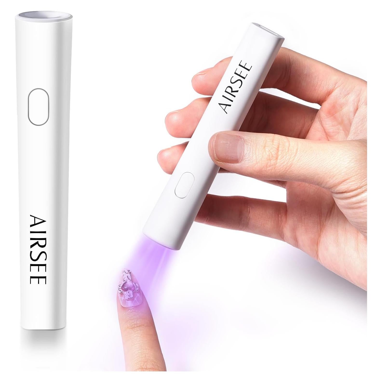 Luz UV Mini AIRSEE para Uñas de Gel Portátil Blanca