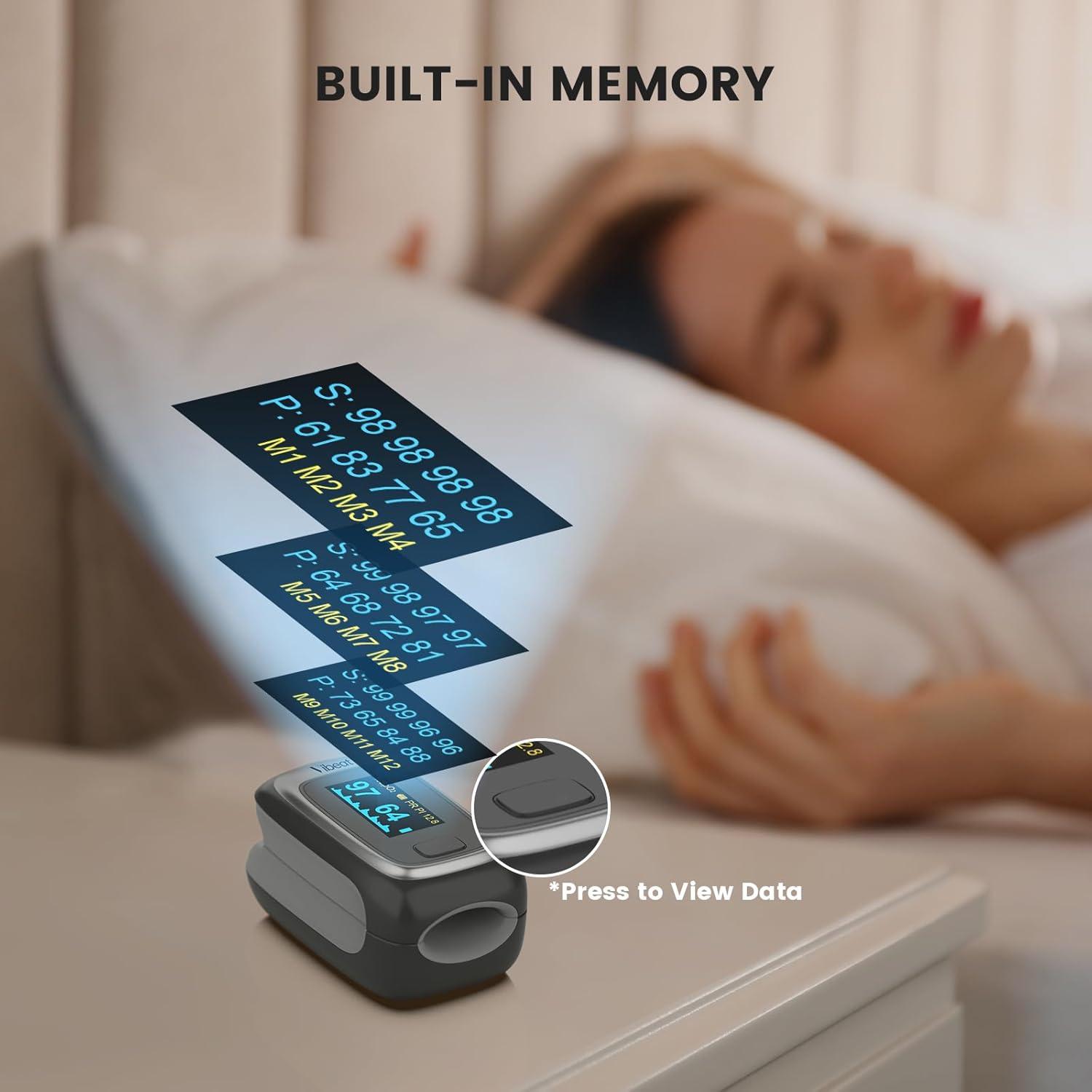 Oxímetro de Pulso Vibeat S5B, Monitor de Saturación de Oxígeno