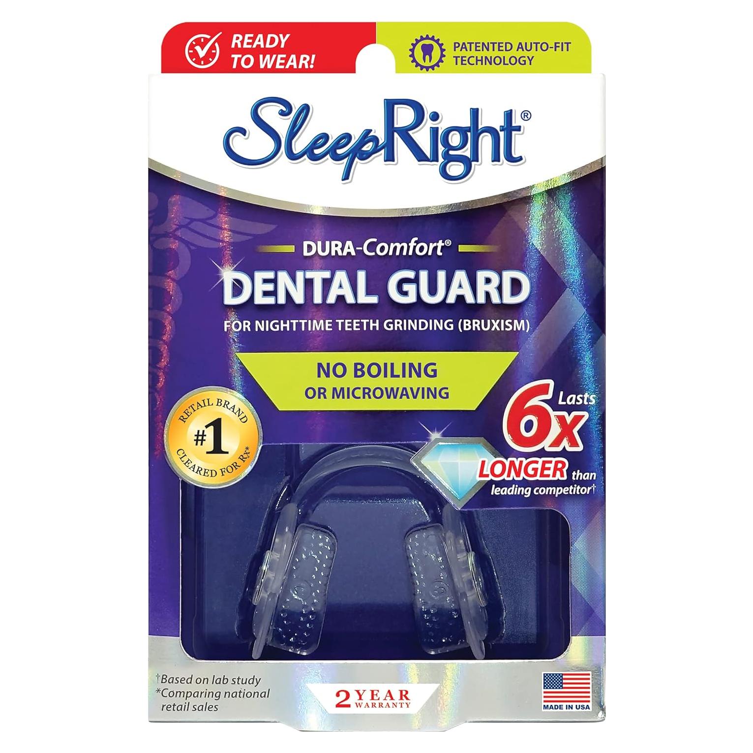 Protector Bucal SleepRight Dura-Comfort para Bruxismo - 1 Cuenta