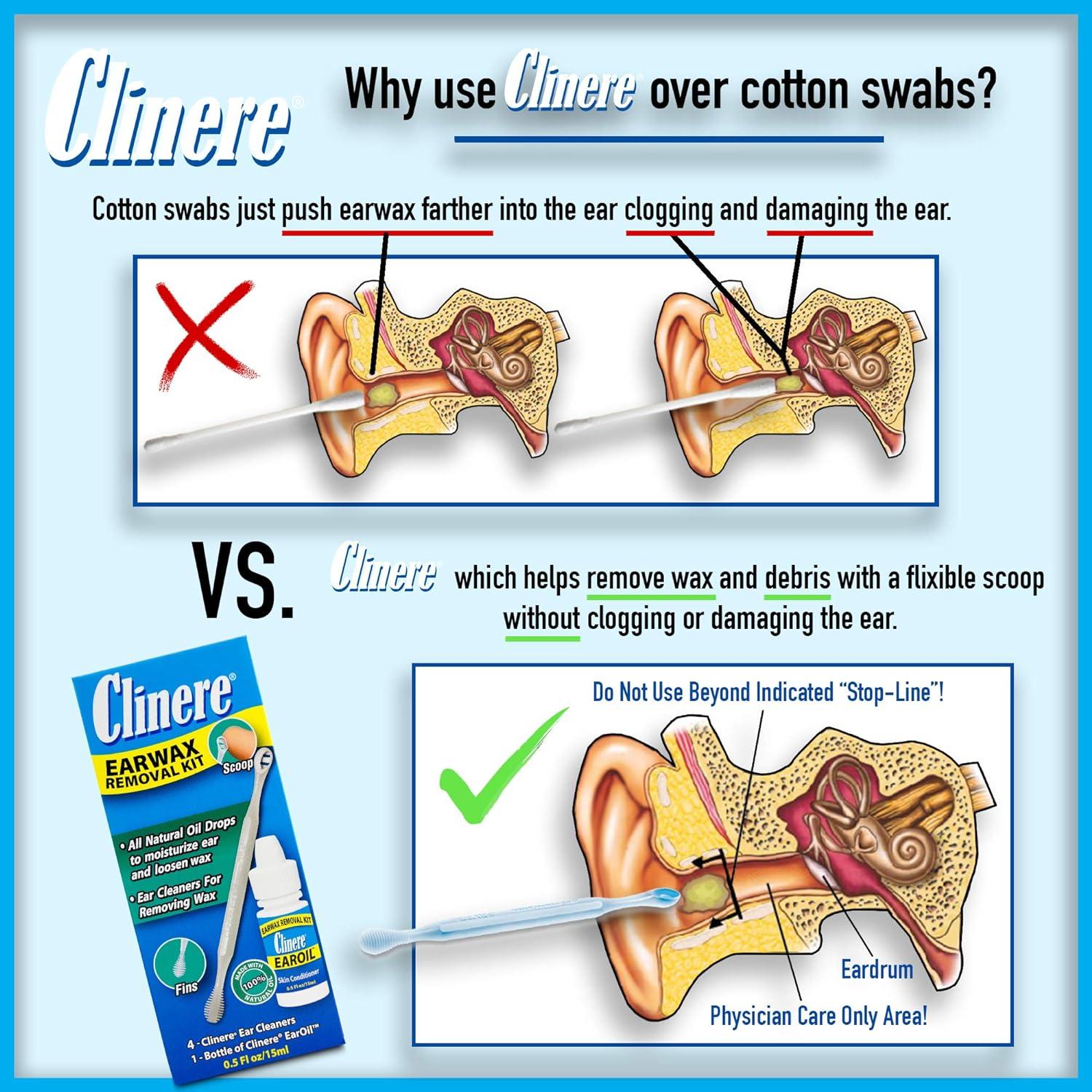 Limpiadores de Oídos Clinere® - Paquete de 10 Herramientas