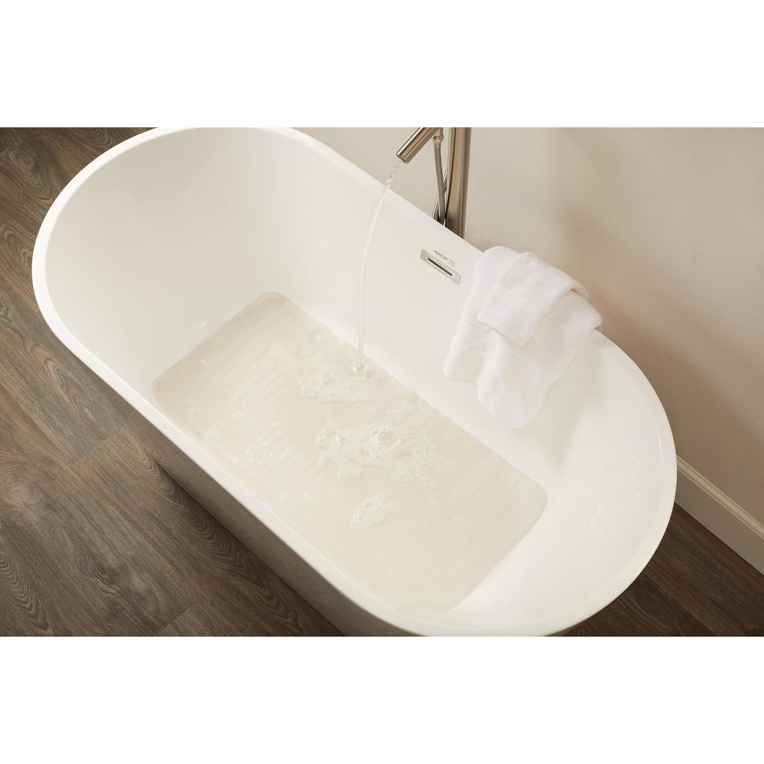 Alfombrilla de Baño Rubbermaid 91x46 cm Antideslizante Blanca