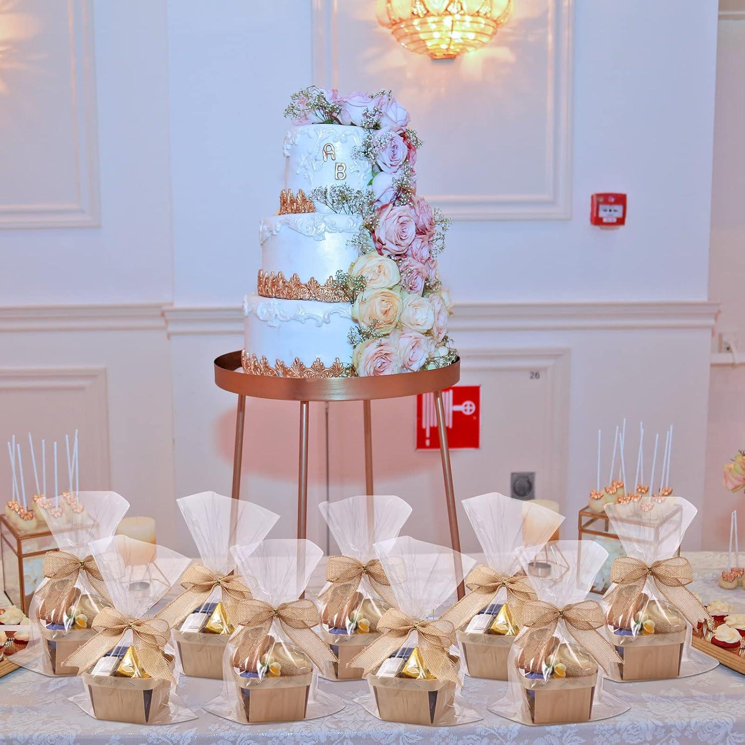 Kigley 24 Cestas de Regalo de Madera 10.2 cm Marrón