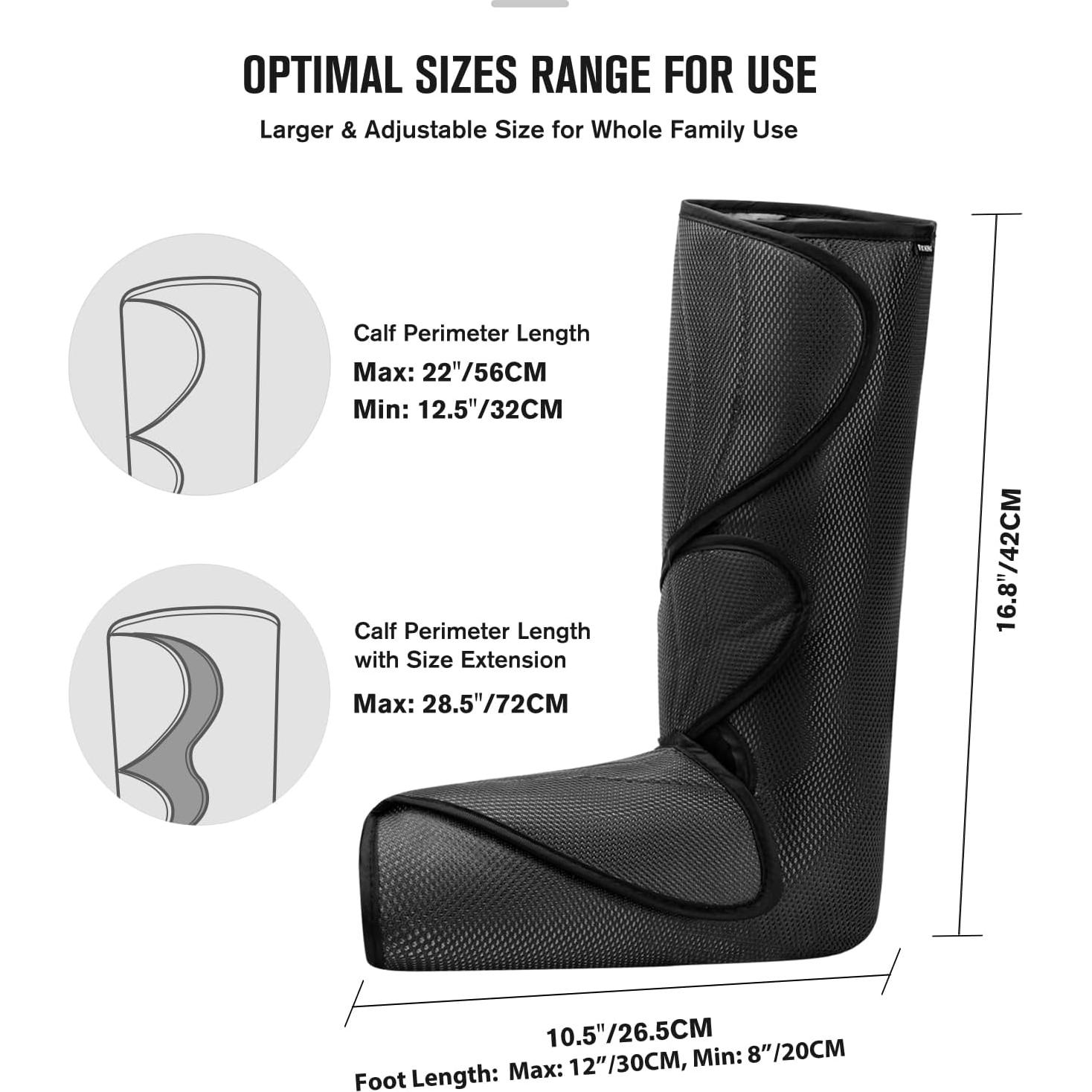 Masajeador de Aire para Piernas FIT KING FT-009A - 2 Modos 3 Intensidades