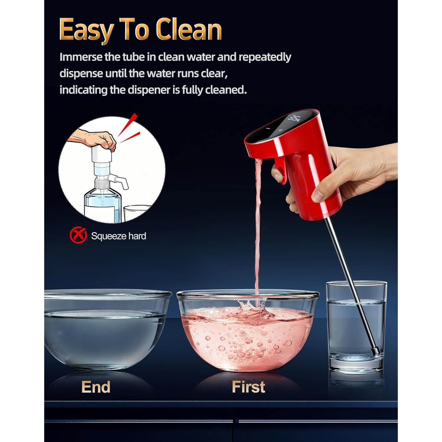 Dispensador de Vino Eléctrico Redsack 5-en-1 Rojo 999ml