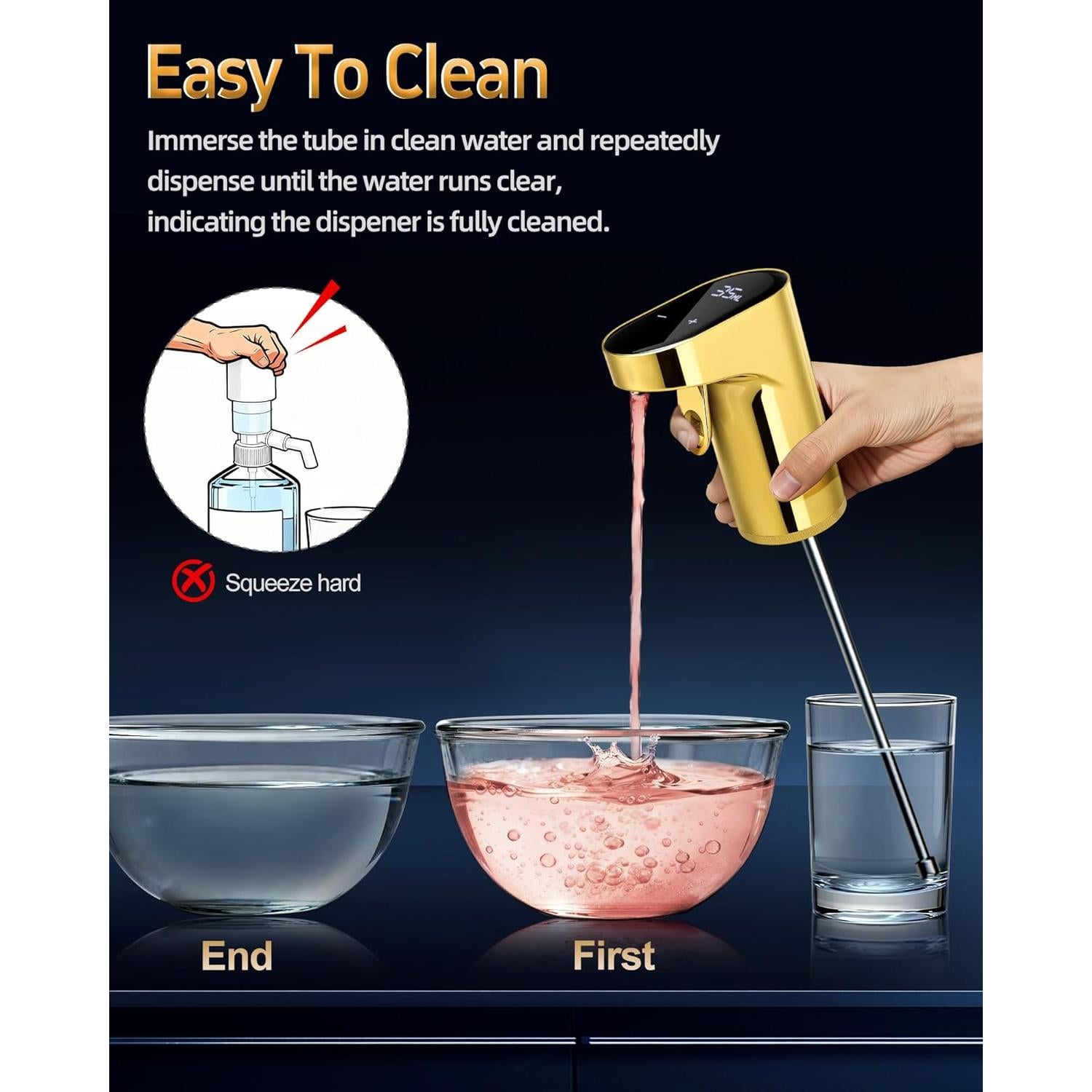 Dispensador de Vino Eléctrico Redsack 5-en-1 Oro 999ml