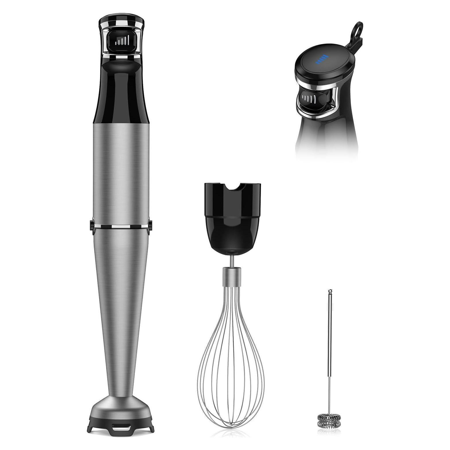 Batidora de Inmersión ZKBHOME 1100W 3 en 1 con Accesorios