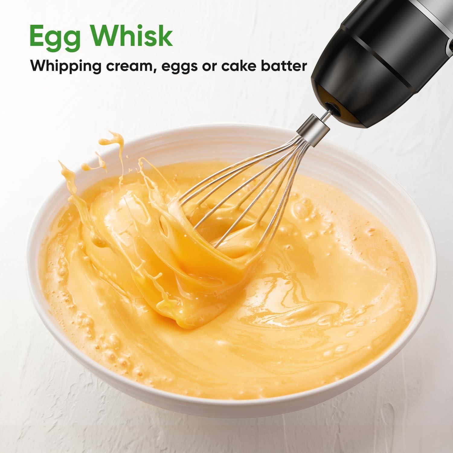 Batidora de Inmersión ZKBHOME 1100W 3 en 1 con Accesorios