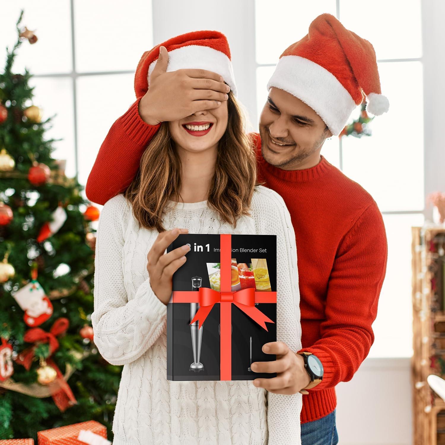 Batidora de Inmersión ZKBHOME 1100W 3 en 1 con Accesorios