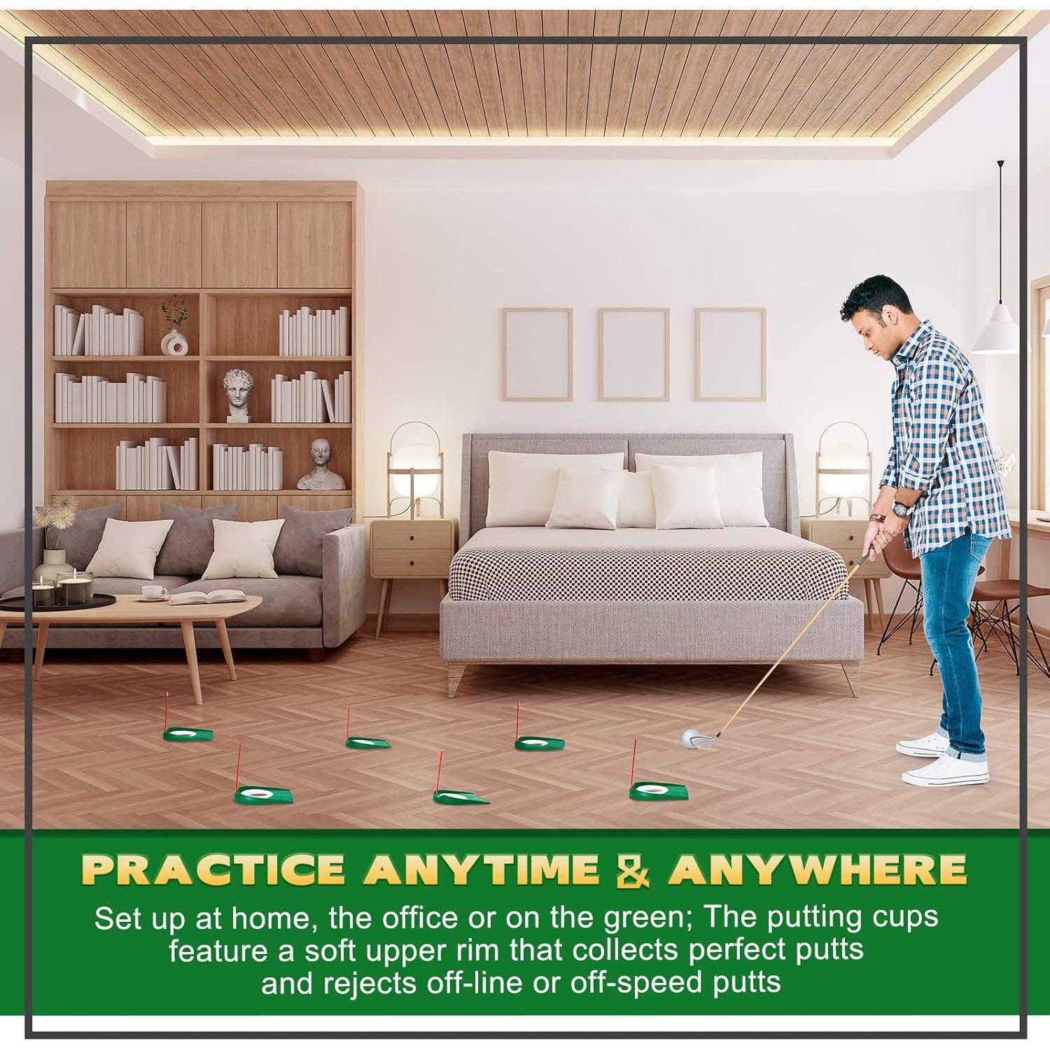 Copa de Práctica de Golf Sotiff 6 Piezas con Bandera