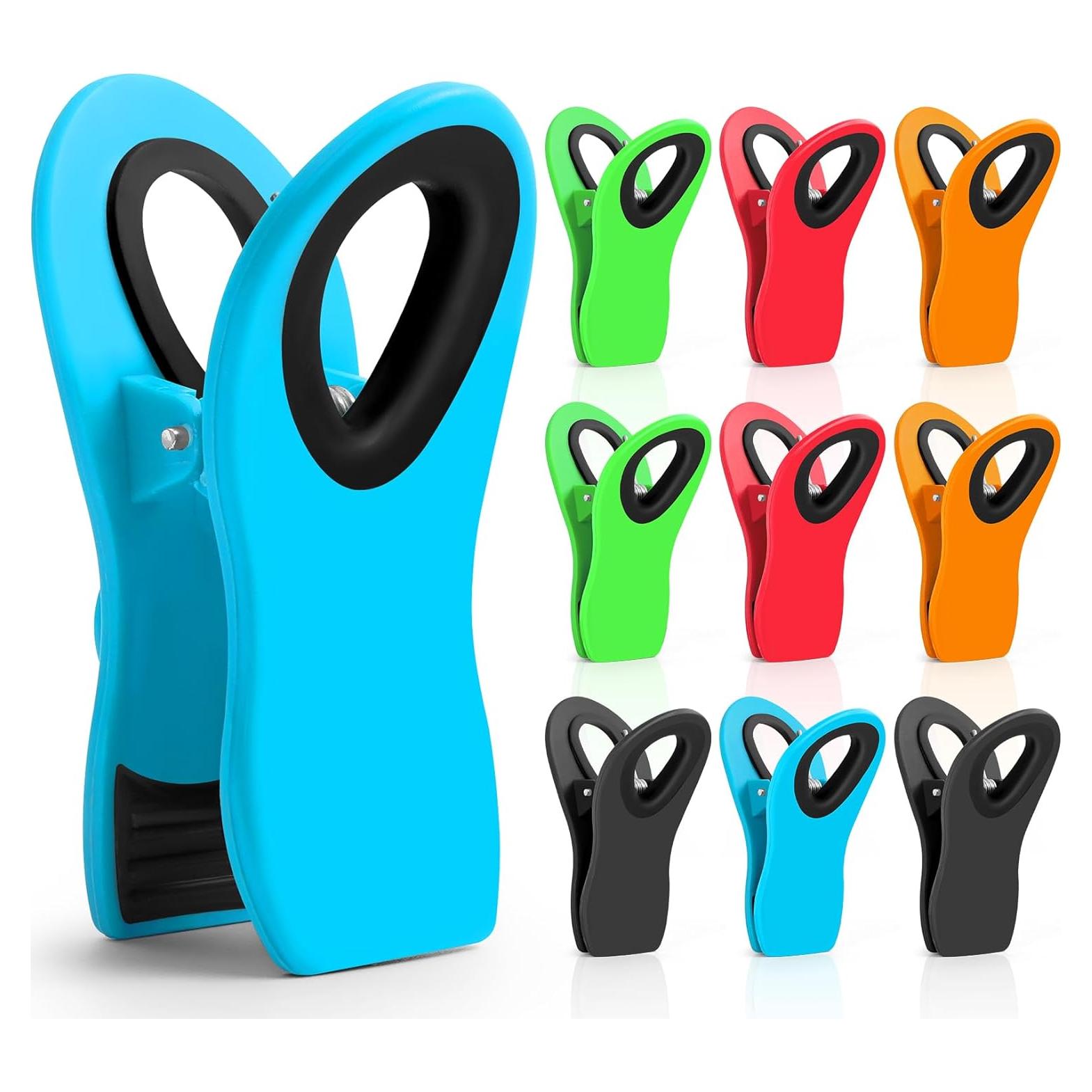 10 Clips para Alimentos Jetmore Coloridos y Duraderos