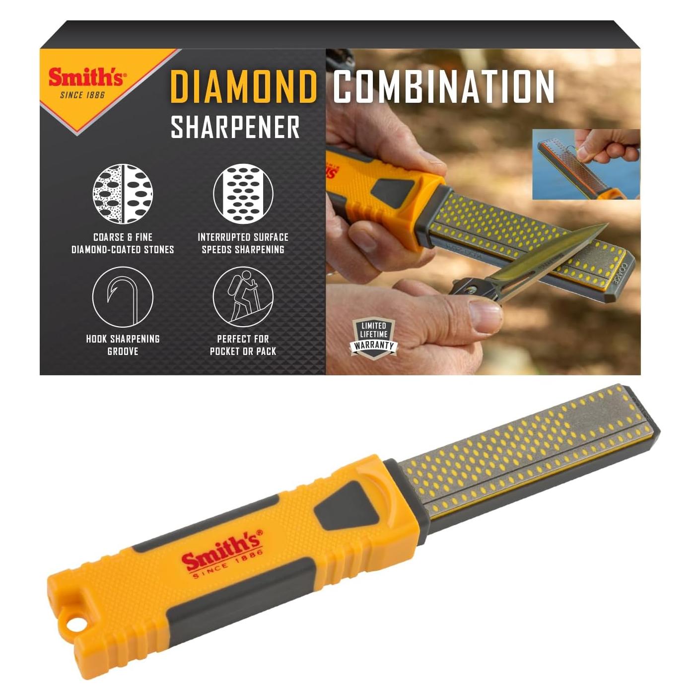 Afilador Combinado de Diamante Smith DCS4 - 2 Etapas, Portátil