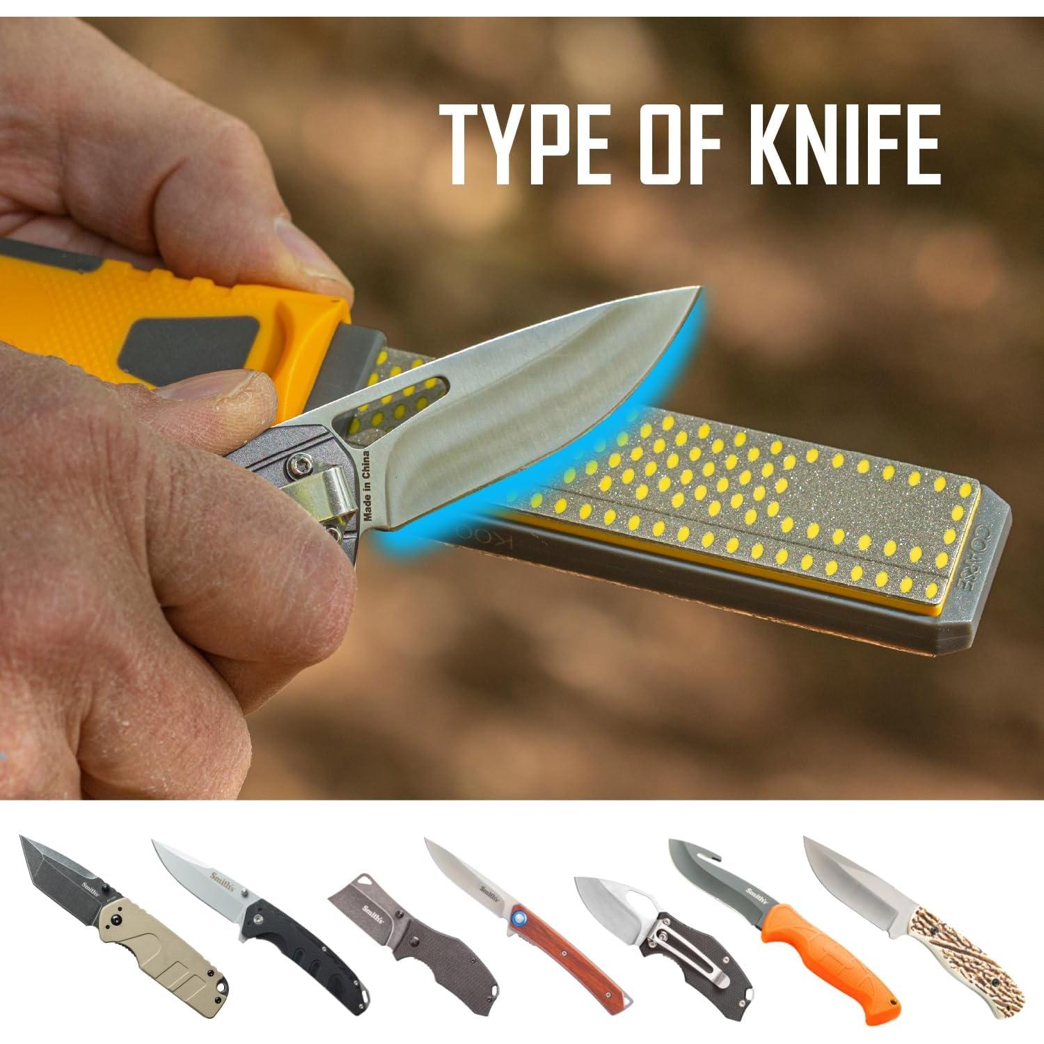 Afilador Combinado de Diamante Smith DCS4 - 2 Etapas, Portátil