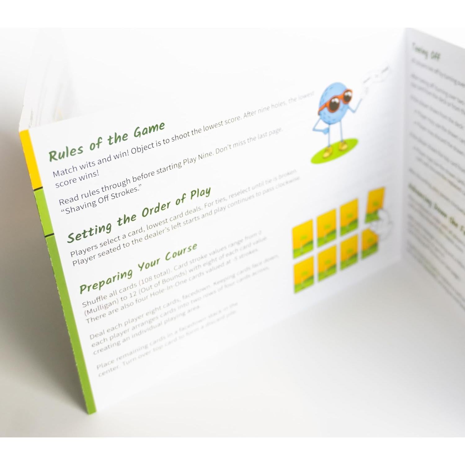 Juego de Cartas de Golf Bonfit Sport P11001 para 2-6 Jugadores