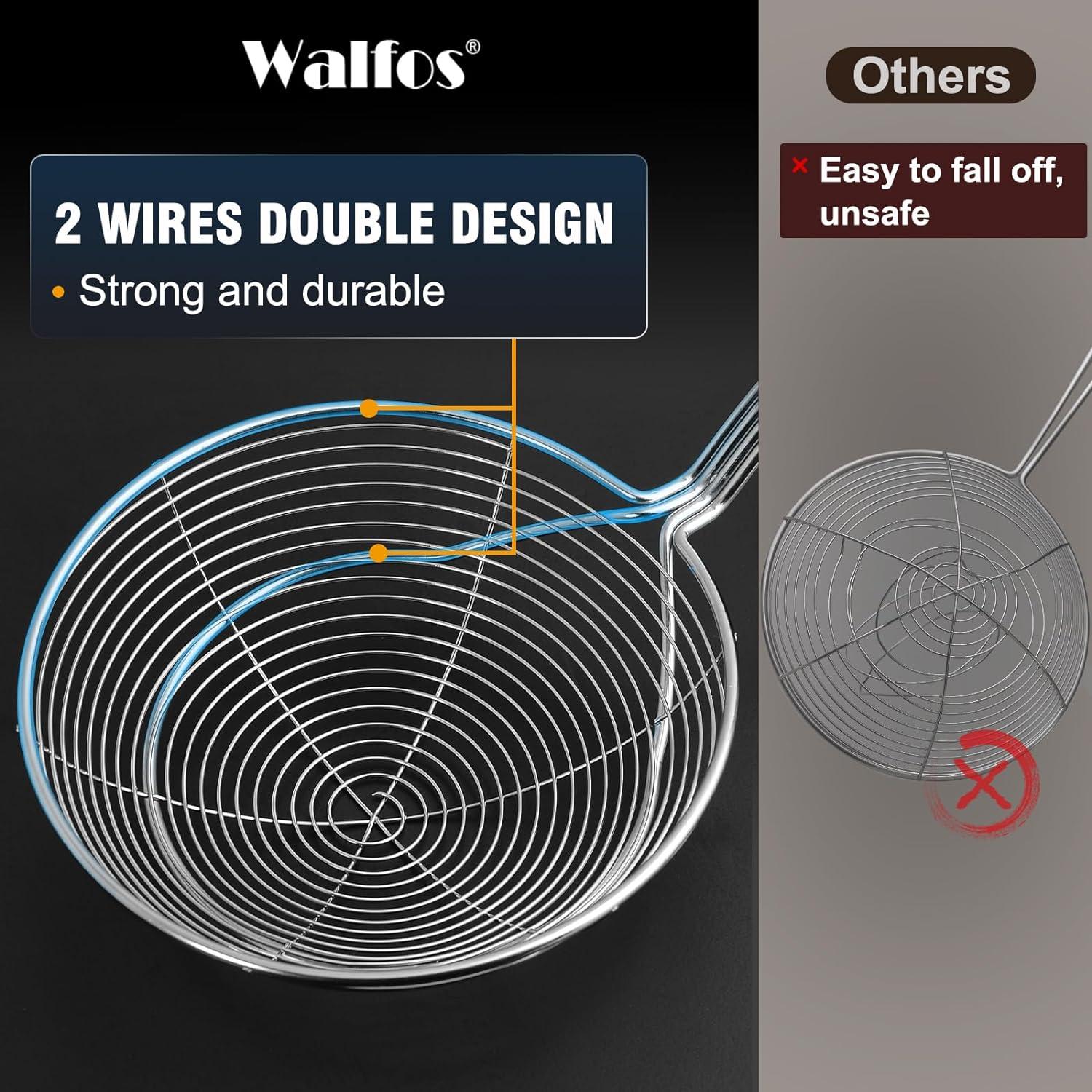 Colador Araña Walfos de Acero Inoxidable 38.1 cm para Freír