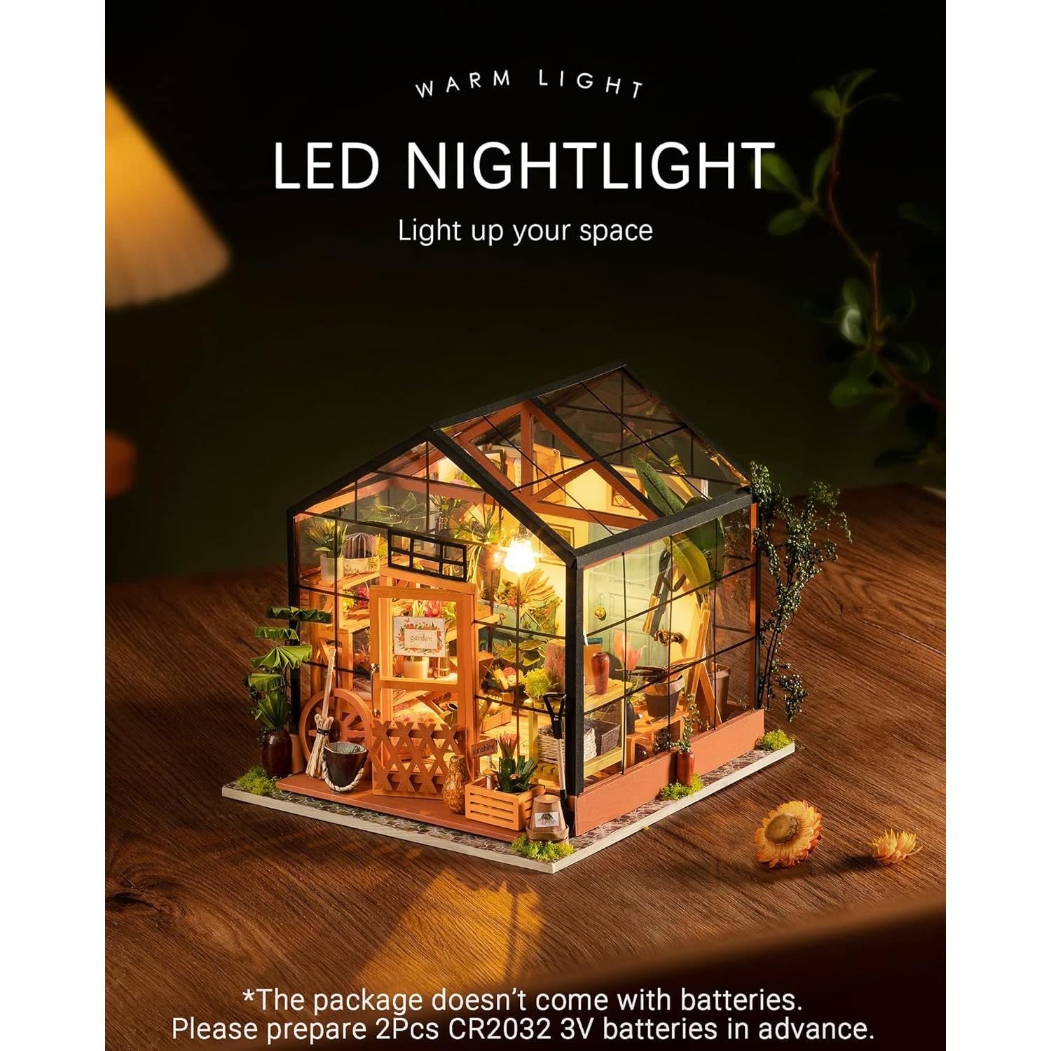 Rolife Casa de Muñecas Miniatura DIY con LED y Muebles