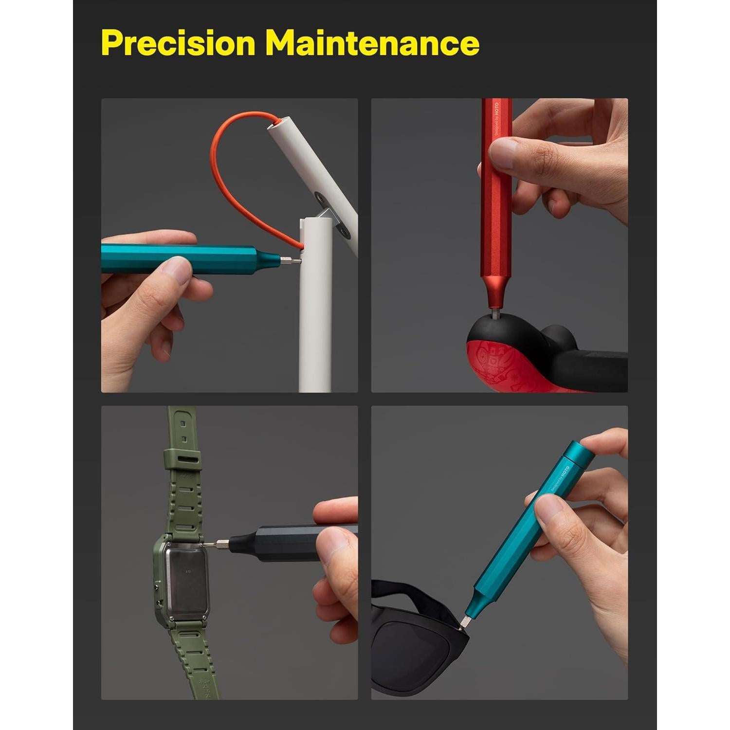 Juego de Destornilladores HOTO 24 en 1 Magnético Gris