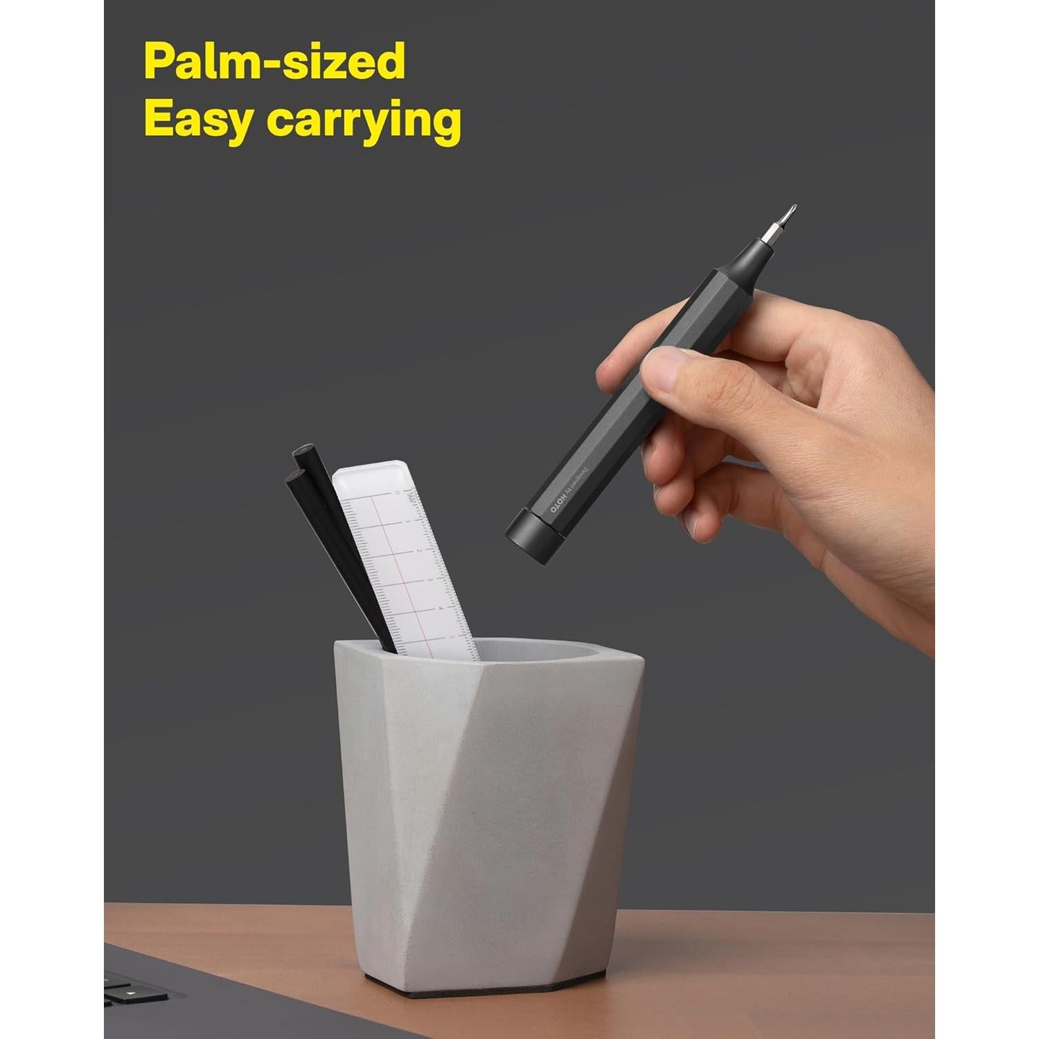 Juego de Destornilladores HOTO 24 en 1 Magnético Gris