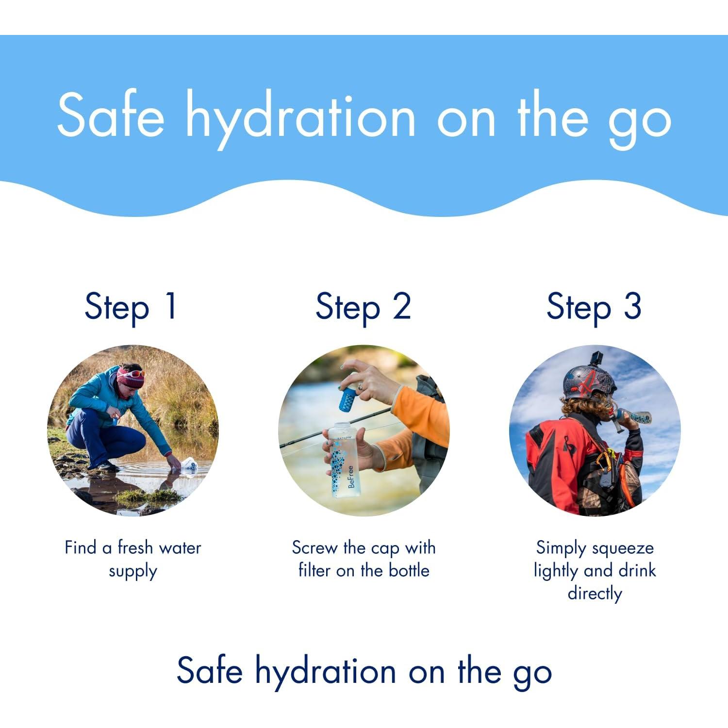 Katadyn BeFree 1L Filtro de Agua Plegable Ultraligero