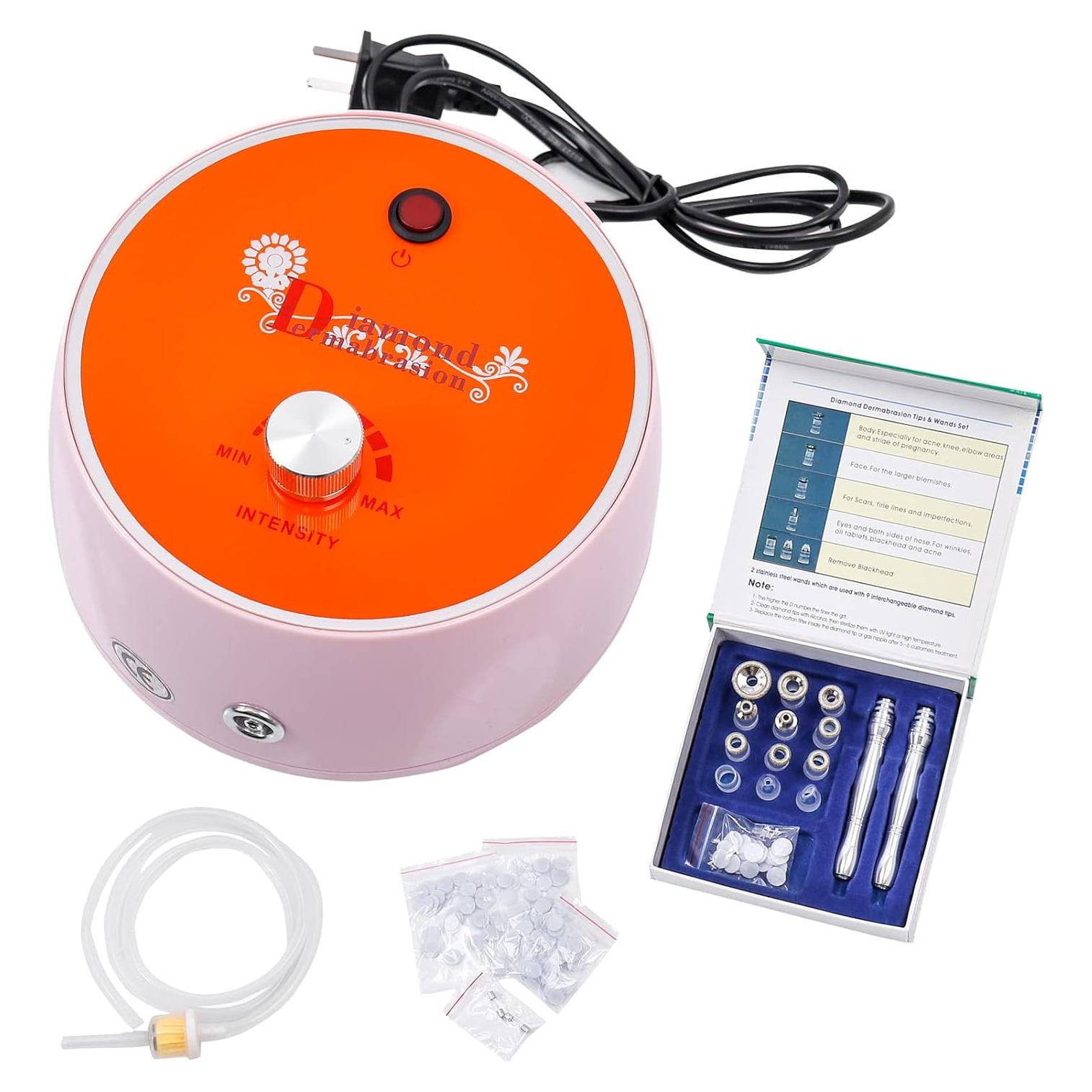Máquina de Microdermoabrasi&oacute;n de Diamante AIMENGXI - Portátil, 9 Puntas, Eliminación de Puntos Negros