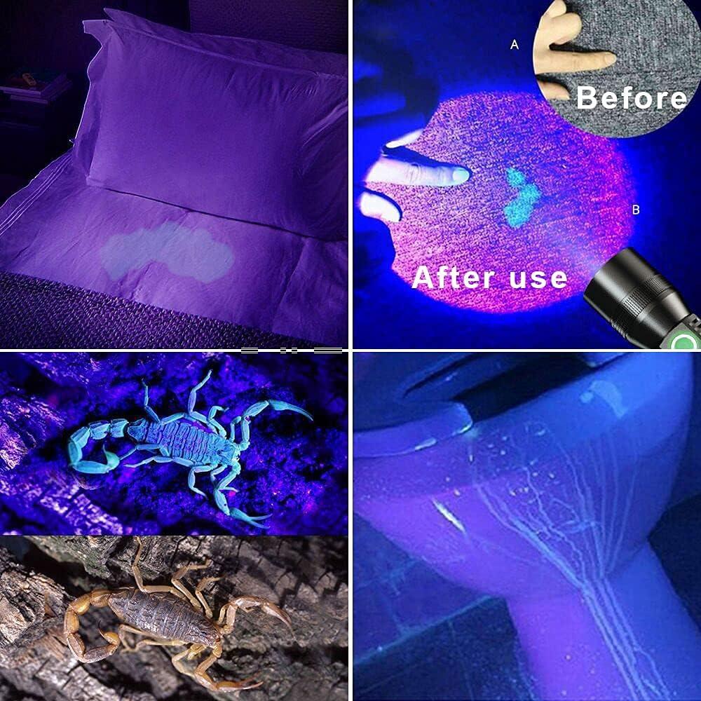 Linterna UV Recargable Adamstar 1000 Lúmenes 7 Modos