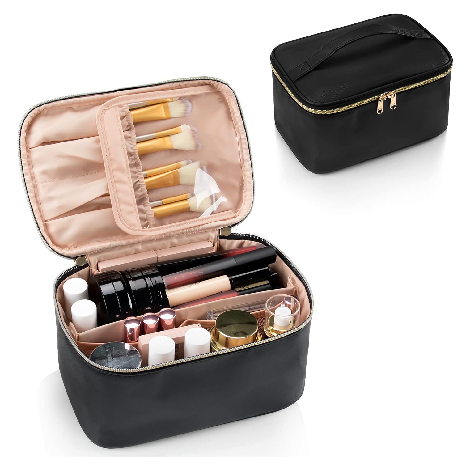 Bolsa de Maquillaje OCHEAL Negra Portátil 23.9x16.5cm