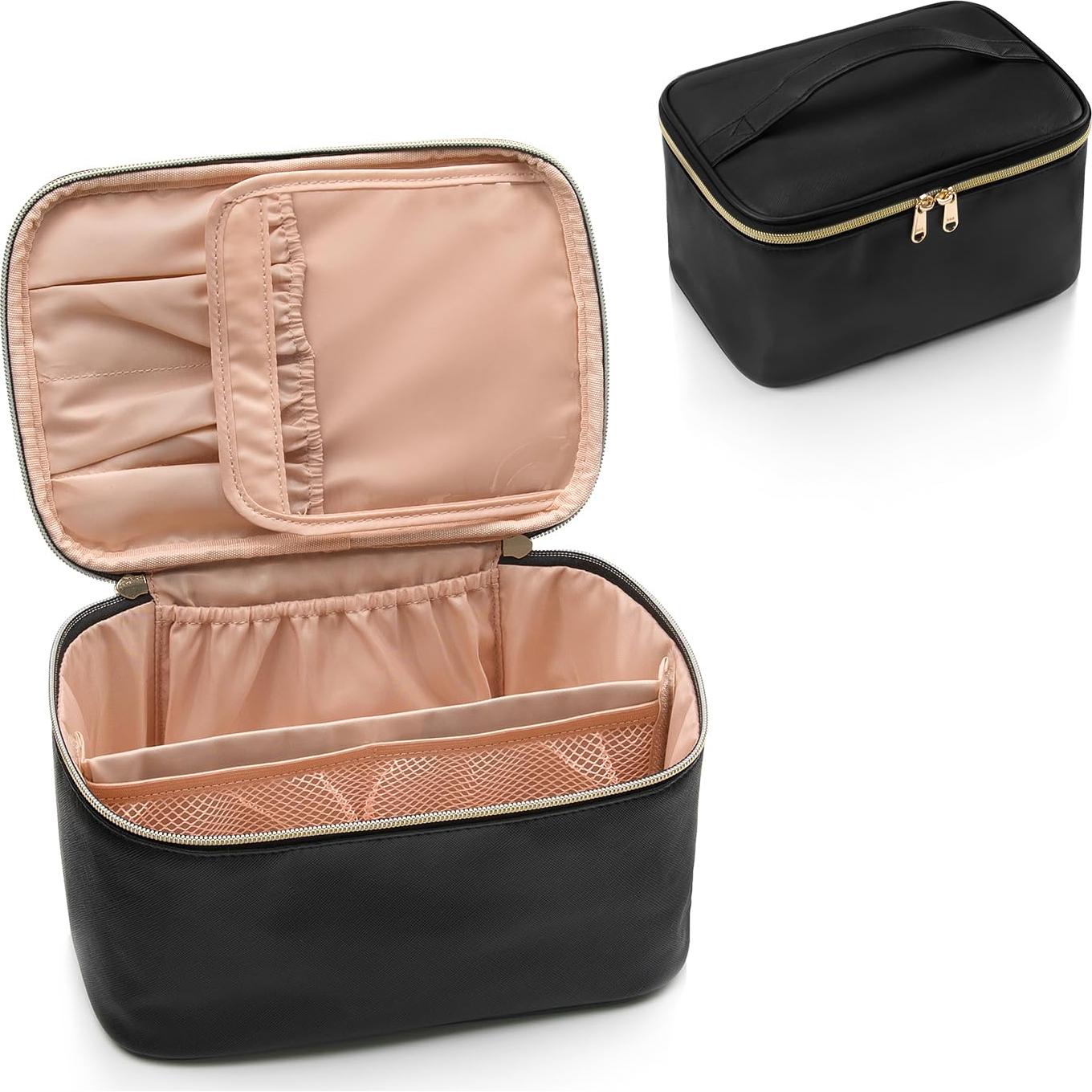 Bolsa de Maquillaje OCHEAL Negra Portátil 23.9x16.5cm