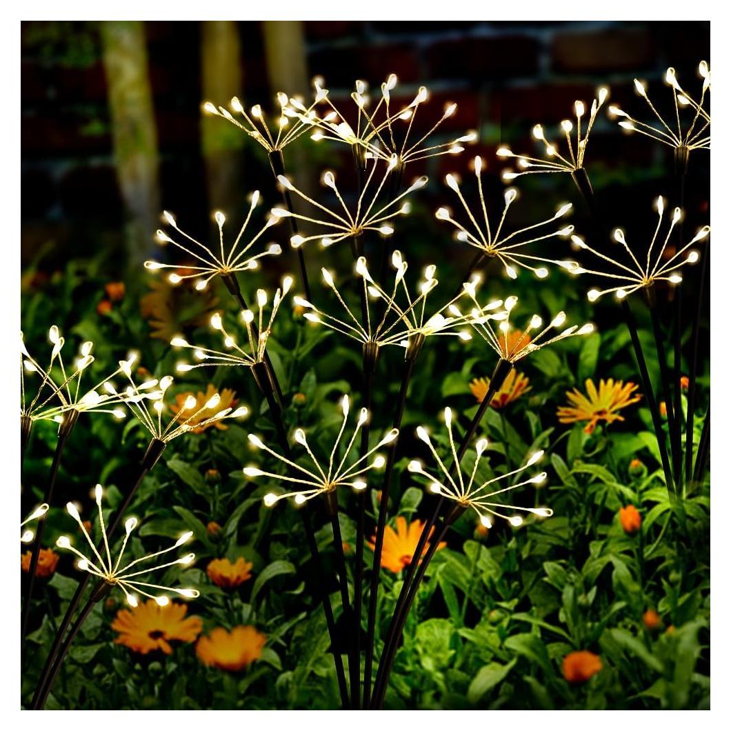 Luces de Jardín Solares Kwaiffeo 2 Paquete 120 LED IP65