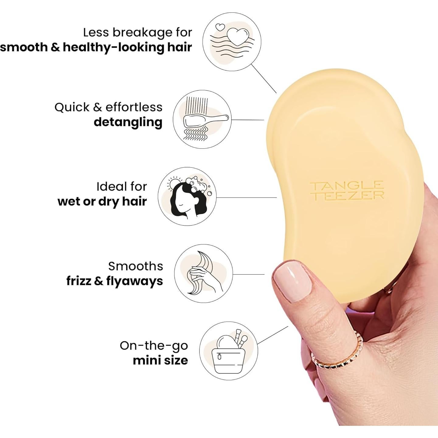 Cepillo Desenredante Mini Tangle Teezer Amarillo Buttercup