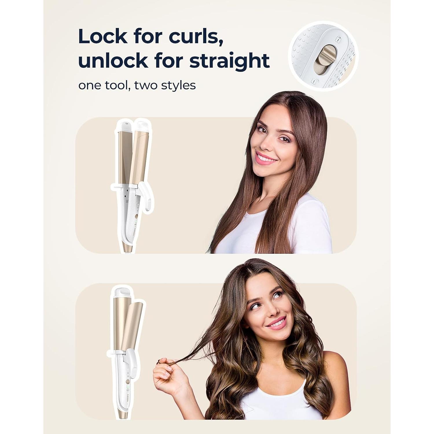 Plancha de Rizar Doble Voltaje FURIDEN LITE 1.5" Cerámica