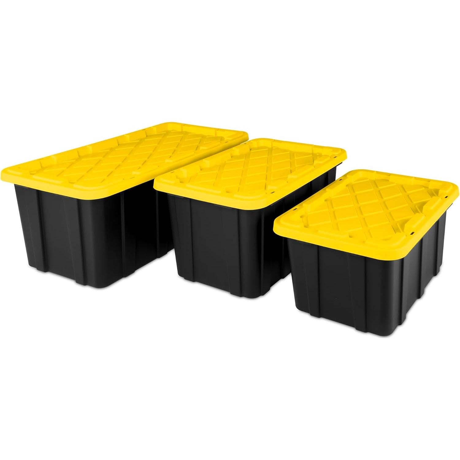 Contenedores de Almacenamiento Sterilite 6-Pack 64.6L Amarillo