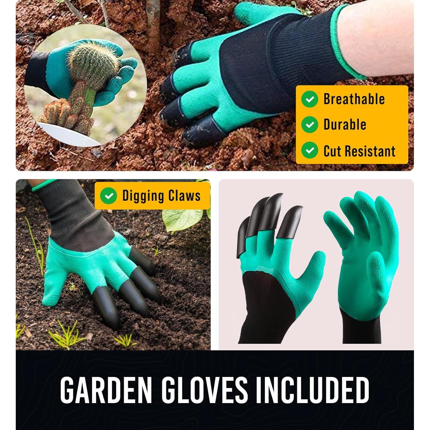 Juego de Herramientas de Jardinería GrowIt 22 Piezas Ergonómico
