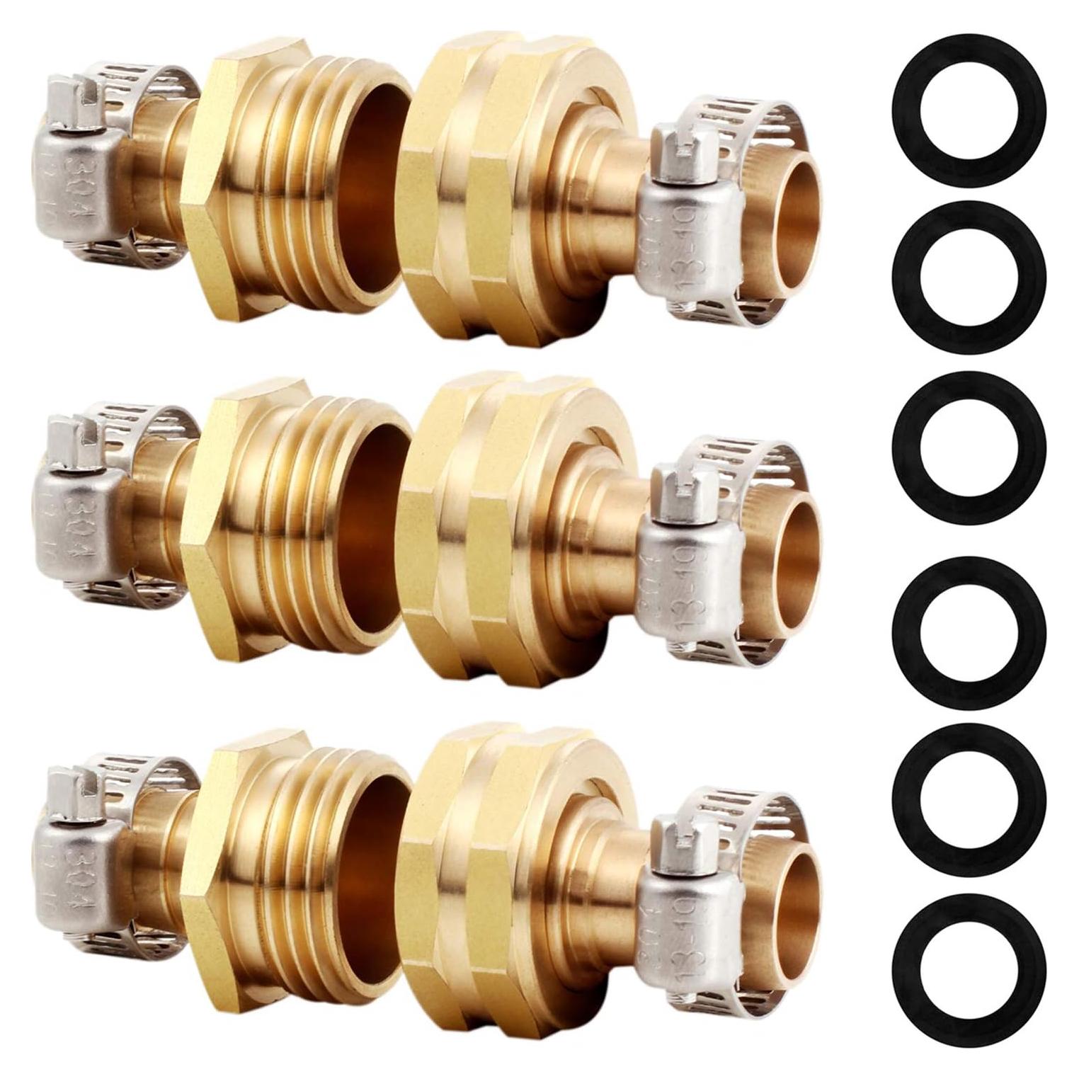 Conector de manguera de jardín YELUN 15.95mm 3 piezas