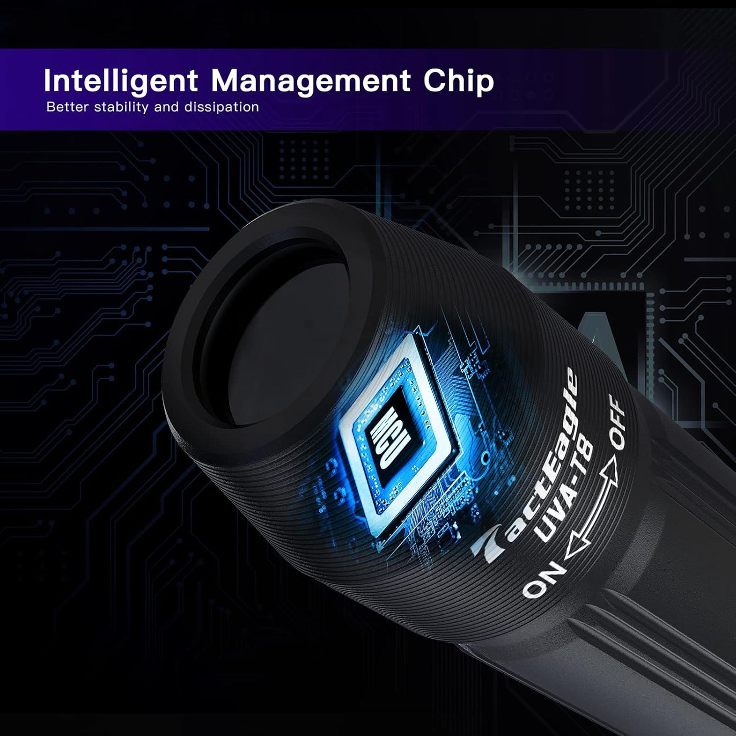 Paquete de 2 Linternas UV Mini UVA-T8 Detección de Manchas