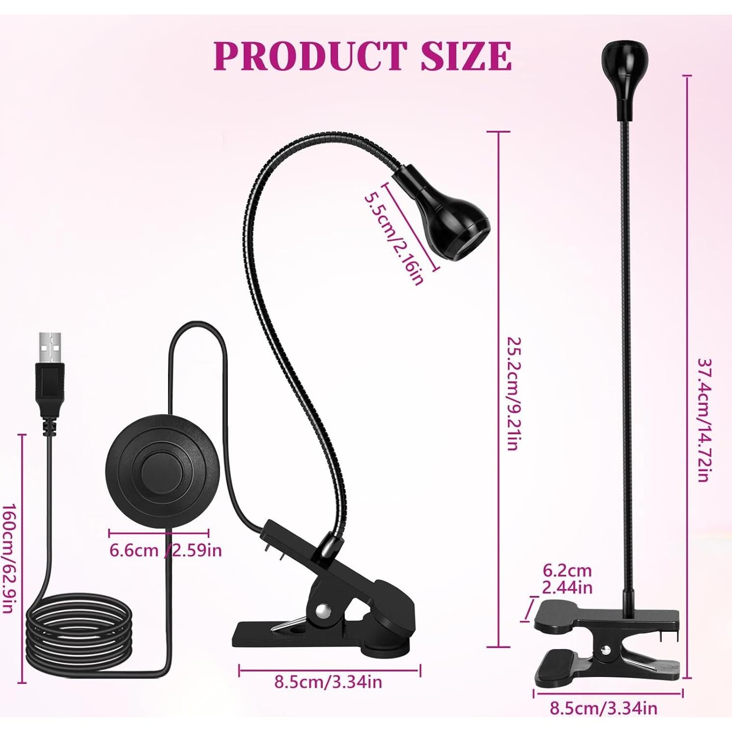 AORAEM Lámpara UV LED para Uñas de Gel con Control de Pie