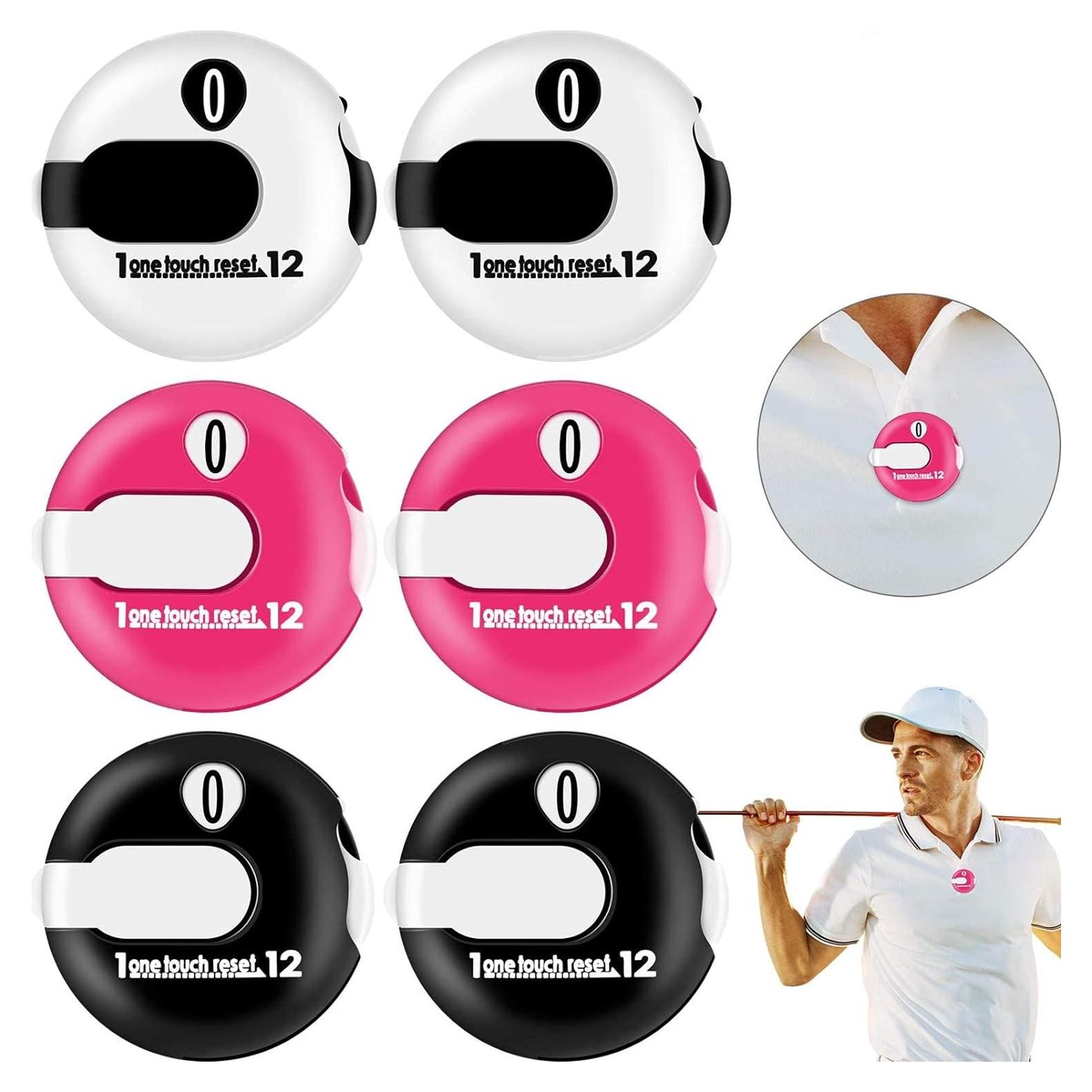 Contador de Golpes de Golf Frienda 6 Piezas Mini Clip