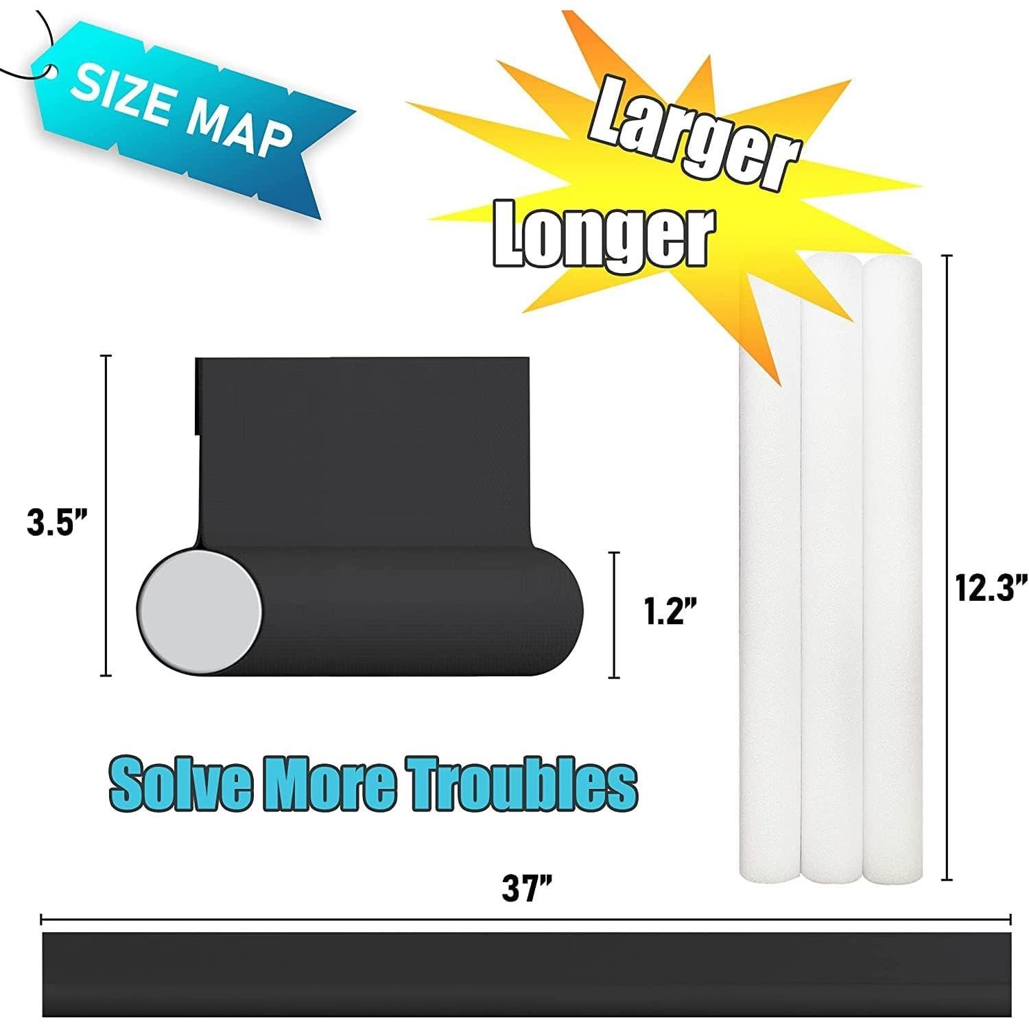 Bloqueador de Corrientes de Aire SYIPO 94 cm Negro Aislante