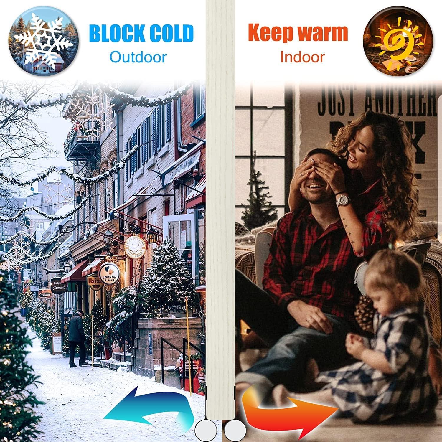 Bloqueador de Corrientes de Aire SYIPO 94 cm Negro Aislante