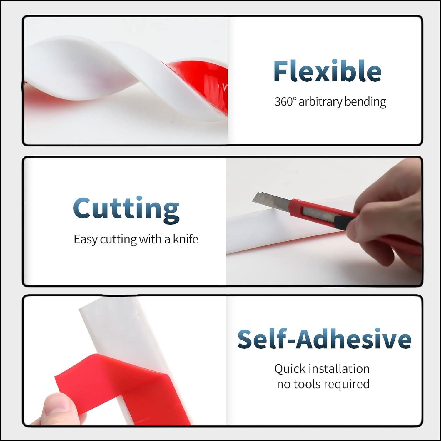 Umbral de Ducha de Silicona Risunpet 99 cm Impermeable