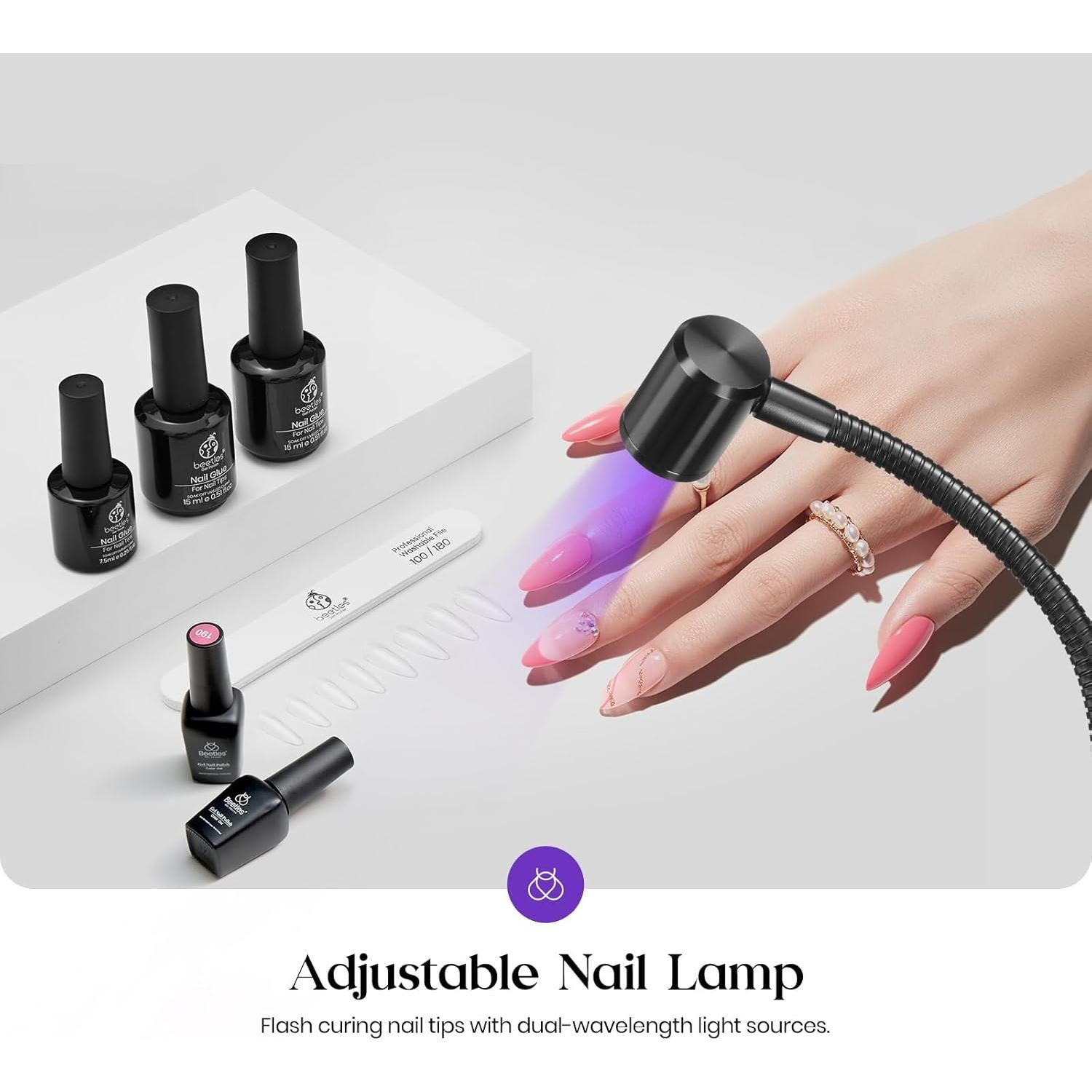 Lámpara UV Beetles para Uñas de Gel Mini LED 5W con Abrazadera